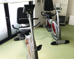 有酸素運動を用いながら、心肺機能・筋力を強化したり、全身の関節の柔軟性を向上させることで疼痛を軽減することができます。